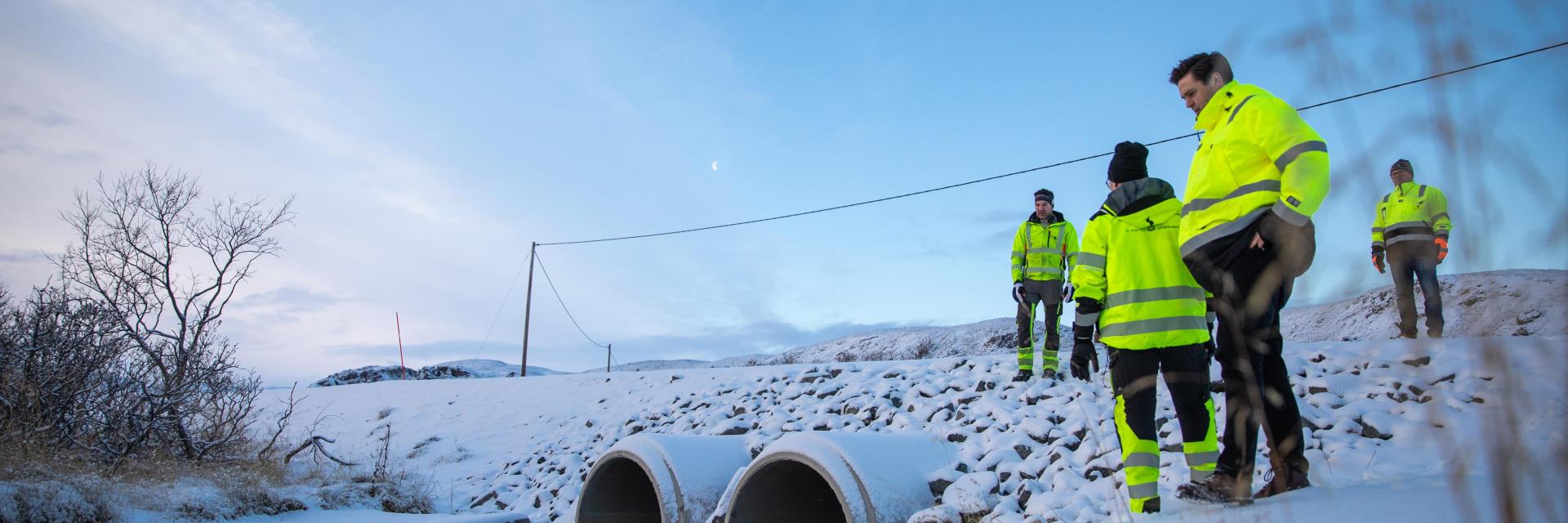 Stikkrennene i Småelvan under overtakelsen.