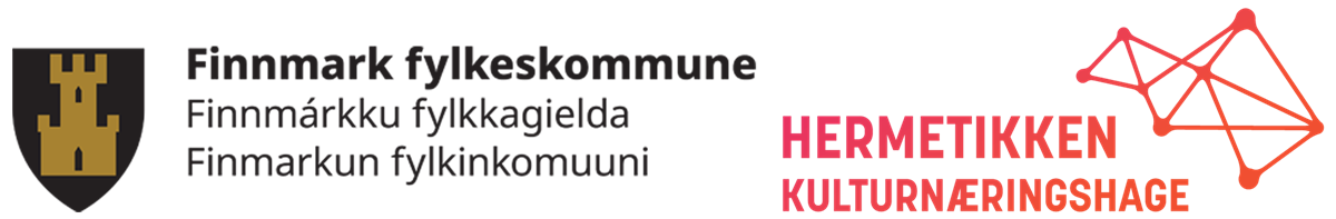Logo fra Finnmark fylkeskommune og Hermetikken kulturnæringshage - Klikk for stort bilde